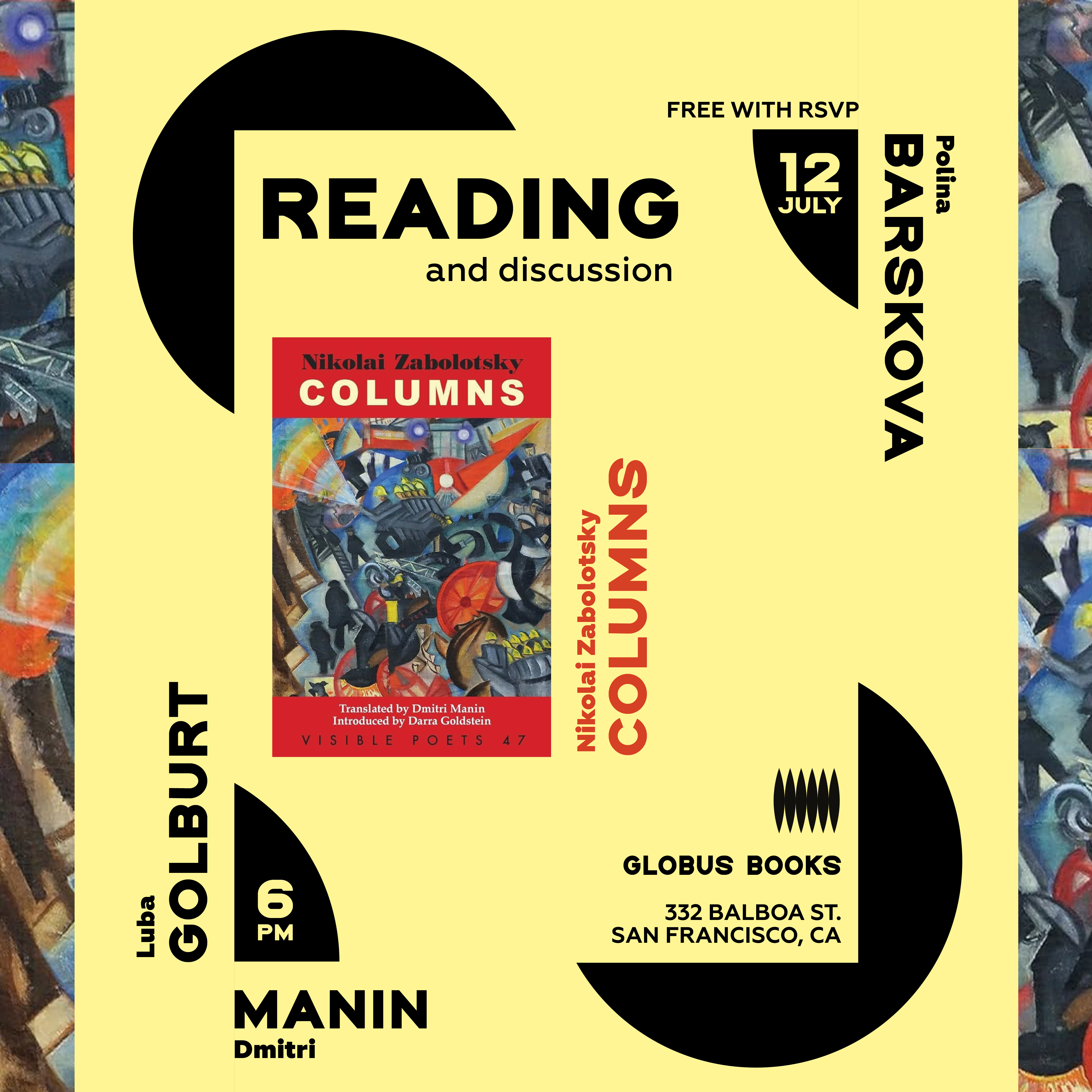 ZABOLOTSKY POETRY NIGHT: READING AND DISCUSSION